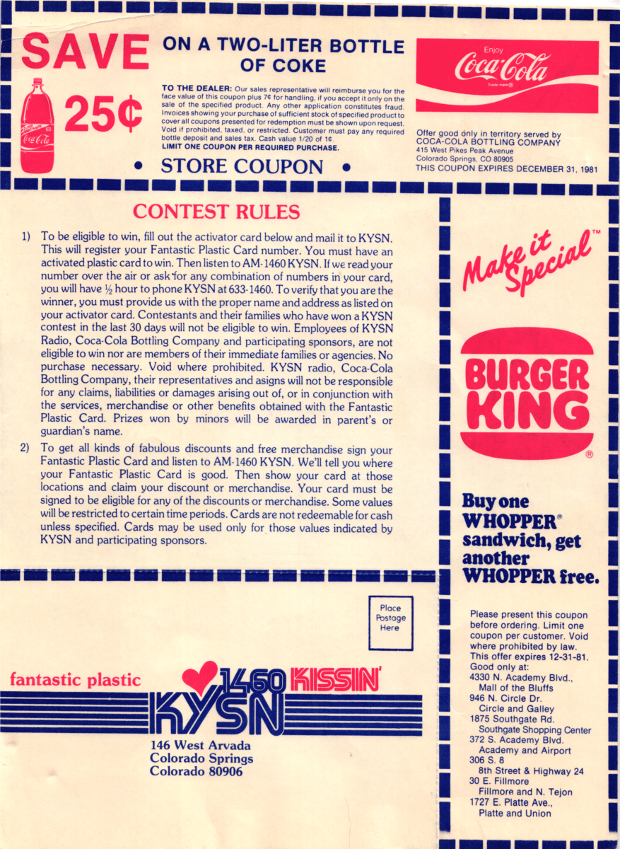 1981 “Fantastic Plastic” Ad